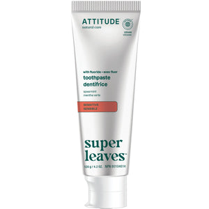 Attitude Adult Toothpaste with Fluoride – Sensitive Spearmint 120g