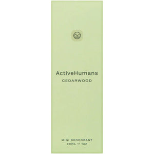 Active Humans Mini Deodorant Spray Cedarwood 30mL