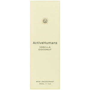 Active Humans Mini Deodorant Spray Vanilla Coconut 30mL
