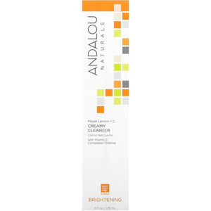 Andalou Brightening Meyer Lemon + Vitamin C Creamy Cleanser 178mL