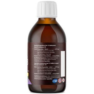 AquaOmega 5X Ultimate Strength DHA Omega-3 Lemon 225mL