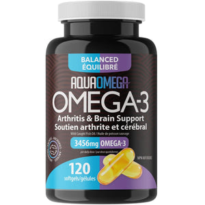 AquaOmega Balanced Balanced Arthritis & Brain Support Omega-3 Softgels 120s