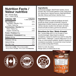 Confident Sport Beef Protein - Chocolate 907g