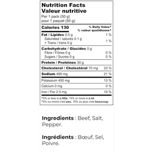 Better Bovine 100% Grass-fed Extra Lean Beef Jerky 50g