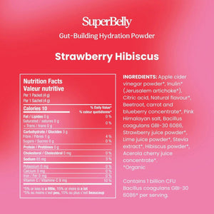 Blume SuperBelly Gut-Building Hydration Sachets Strawberry Hibiscus 7pk