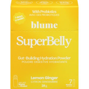 Blume SuperBelly Gut-Building Hydration Sachets Lemon Ginger 7pk