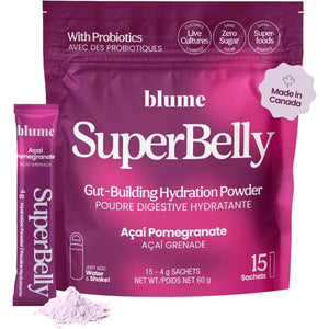 Blume SuperBelly Gut-Building Hydration Sachets Acai Pomegranate 15pk