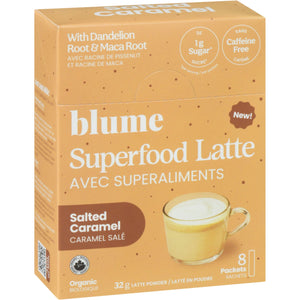 Blume Superfood Latte Salted Caramel Blend Single Serve 8pk