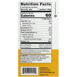 Bone Brewhouse Instant Bone Broth Lemon Ginger 80g (5x16g)
