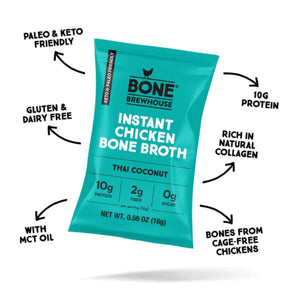Bone Brewhouse Instant Bone Broth Thai Coconut 80g (5x16g)