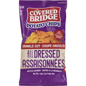 Covered Bridge All Dressed Crinkle Cut Potato Chips 170g
