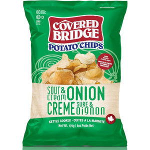 Covered Bridge Sour Cream & Onion Potato Chips 170g