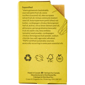 Crate 61 Lemongrass Bar Soap 110g