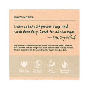 Dr. Squatch Men's Bar Soap Birchwood Breeze 141g