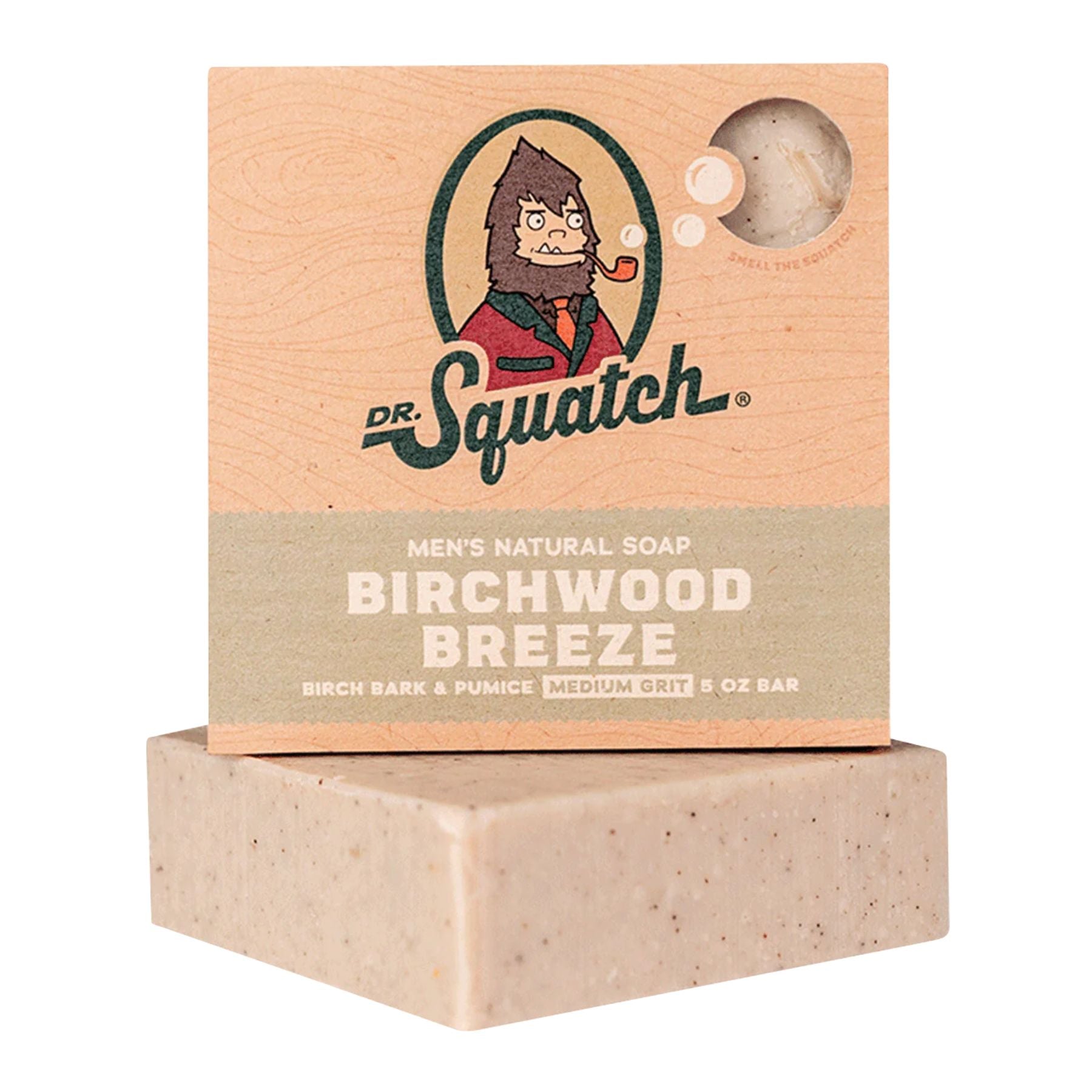 Dr. Squatch Men's Bar Soap Birchwood Breeze 141g