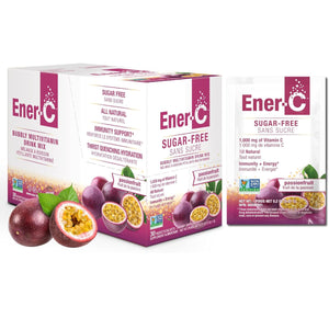 Ener-C Sugar Free Passion Fruit Multivitamin Drink Mix - 1,000mg Vitamin C (Case of 30)