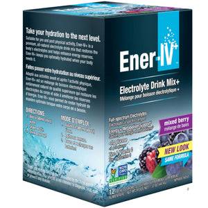 Ener-IV+ Electrolyte Drink Mix Mixed Berry (Case of 12)