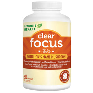 Genuine Health Clear Focus with Lion's Mane 60s