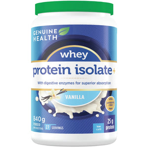 Genuine Health Whey Protein Isolate+ Vanilla 840g