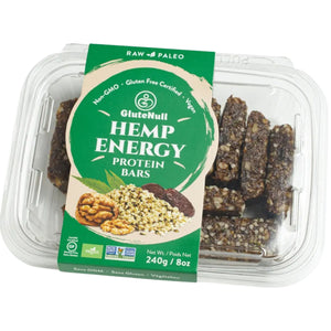 GluteNull Gluten Free Hemp Energy Protein Bars 240g