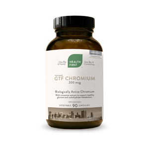 Health First GTF Chromium with Cinnamon 200mcg 90s