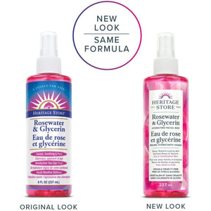 Heritage Store Rosewater & Glycerin Mist Sprayer 237mL