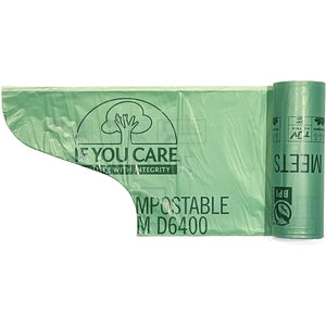 If You Care Compostable 13-Gallon Recycled Tall Kitchen Bags 12ct
