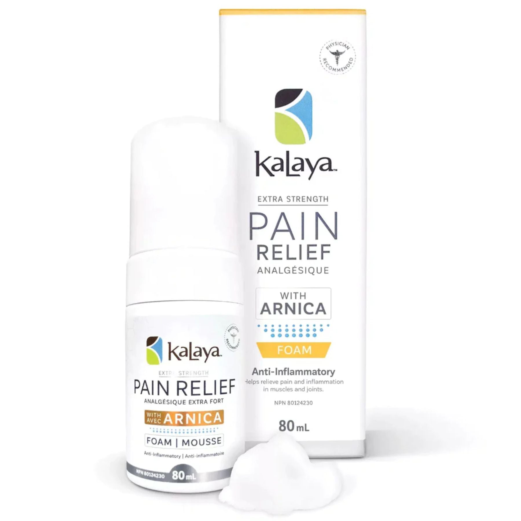 KaLaya Extra Strength Pain Relief Foam with Arnica 80ml