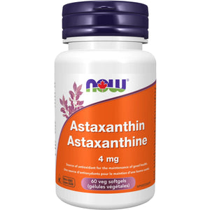 NOW Astaxanthin 4mg Veg Softgels 60s
