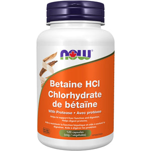 NOW Betaine HCI Capsules 120s