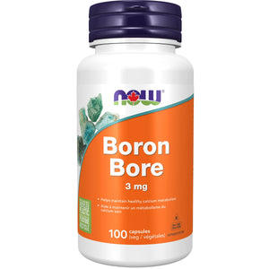NOW Boron 3mg Capsules 100s