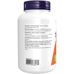 NOW Caprylic Acid 600mg 100s
