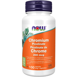 NOW Chromium Picolinate 200mcg Capsules 100s