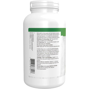 NOW Citric Acid Powder 454g