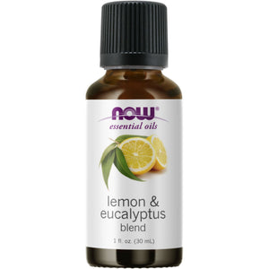 NOW 100% Pure Lemon & Eucalyptus Oil Blend 30mL