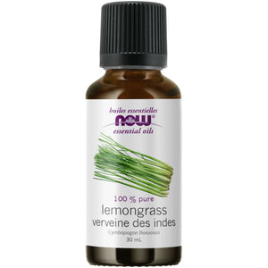 NOW 100% Pure Lemongrass Essential Oil 30mL
