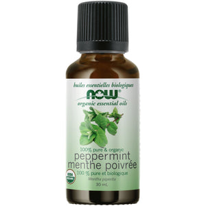 NOW 100% Pure Organic Peppermint Essential Oil 30mL