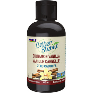 NOW BetterStevia Cinnamon Vanilla Liquid Sweetener 60mL