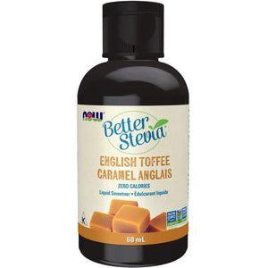 NOW BetterStevia English Toffee Liquid Sweetener 60mL