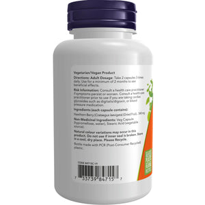 NOW Hawthorn Berry 550mg Capsules 100s