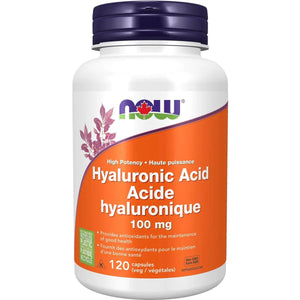 NOW Hyaluronic Acid 100mg Capsules 120s