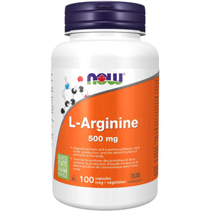 NOW L-Arginine 500mg Capsules 100s