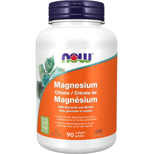 NOW Magnesium Citrate with Glycinate & Malate Softgels 90s