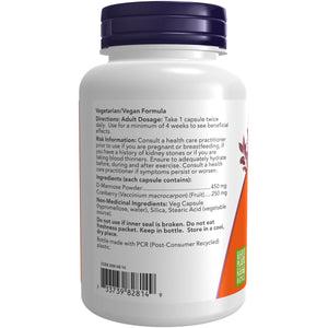 NOW Mannose Cranberry Capsules 90s