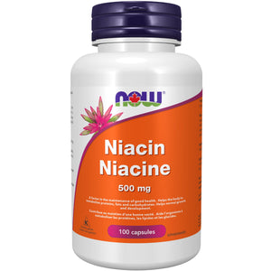 NOW Niacin 500mg Capsules 100s