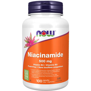 NOW Niacinamide 500mg Capsules 100s
