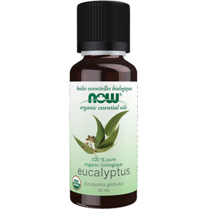 NOW 100% Pure Organic Eucalyptus Essential Oil 30mL