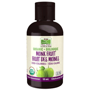 NOW Organic Liquid Monk Fruit Sweetener 59mL