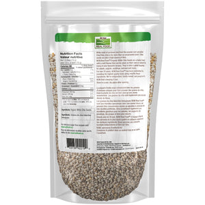 NOW Organic Whole White Chia Seeds 400g