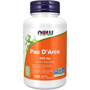 NOW Pau D'Arco 500mg Capsules 100s
